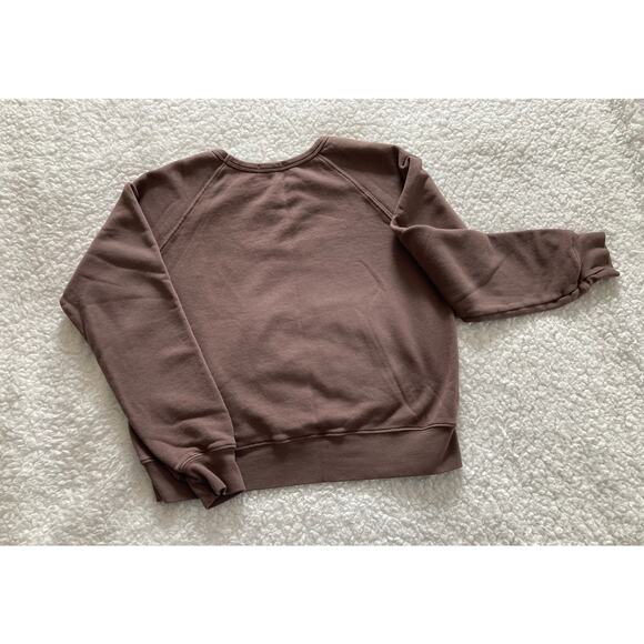 It is well women's everyday brown cotton sweatshirt made in USA, size small - Picture 7 of 12